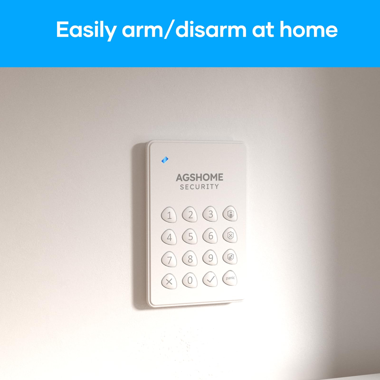 AGSHOME Alarme Maison sans Fil 15 Pack WiFi Alarme Sécurité Système Cambrioleur sans Fil 120DB, Kits de sécurité pour la Maison, Extensible à volonté-Compatible avec Alexa, Google Assistant