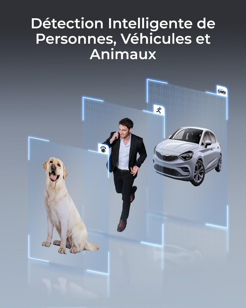 Reolink 4K PTZ Caméra Surveillance PoE, Zoom Optique 3D 16X, Pan 360°+Tilt 90°, Suivi Automatique, Vision Nocturne Jusqu'à 80m, Détection de Personne/Véhicule/Animal, Audio Bidirectionnel, RLC-823S2