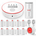 YISEELE Alarme Maison sans Fil: Connexion Wi-FI 5 GHz - Complet Sirène 125dB - Capteur Infrarouge (PIR) Anti-Animaux - 10 Capteurs Porte/Fenêtre - 2 Télécommandes - Hub - Compatible Alexa & Google