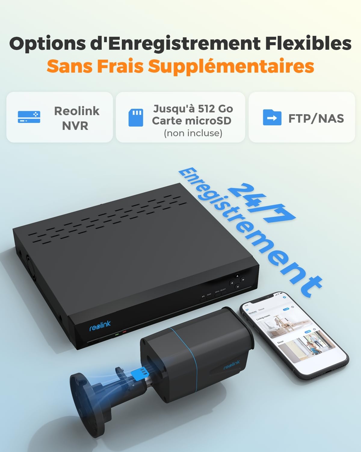 Reolink 4K Caméra IP PoE avec Détection Personne/Véhicule/Animal, Caméra de Surveillance Extérieure avec Etanche IP67, Fente pour Carte microSD, Vision Nocturne IR, Support Audio, Time Lapse, RLC-810A