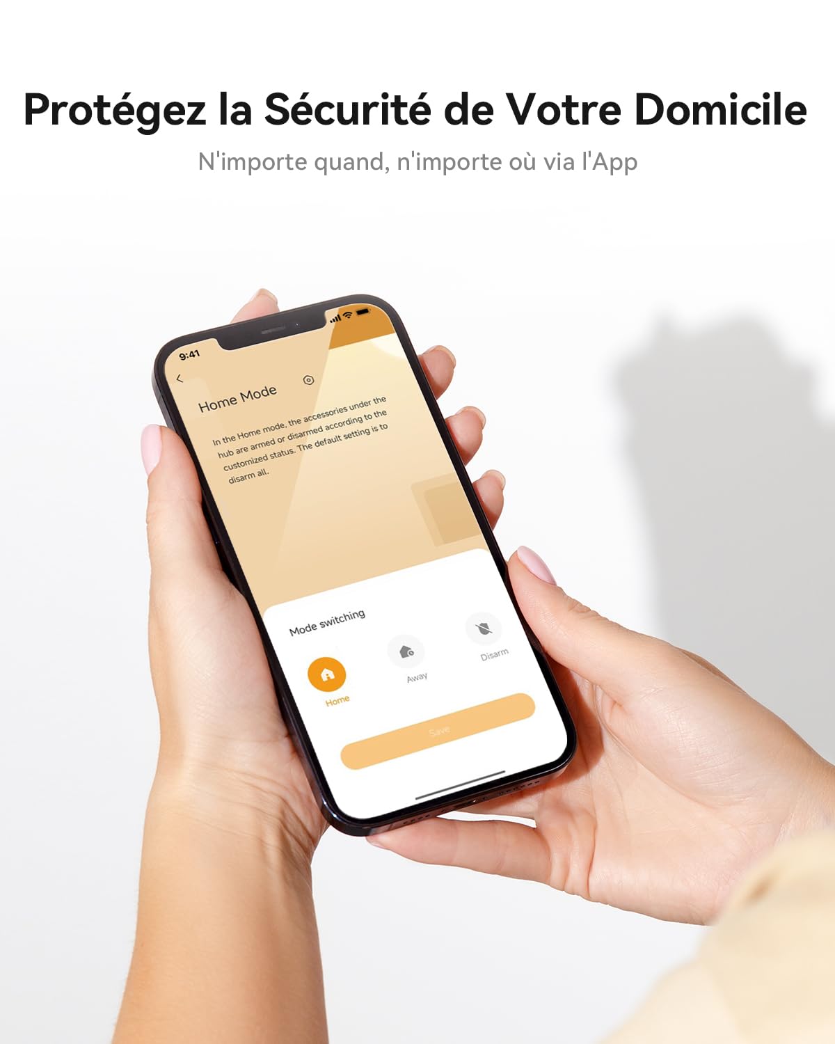 Imou Kit d'Alarme Maison 11 Pièces，Système de Sécurité Complet avec Sirène/Projecteur 100 DB, 1 Caméra Intérieure WiFi, 2 Télécommandes, 4 Capteurs Porte/Fenêtre, 2 Détecteurs de Mouvement