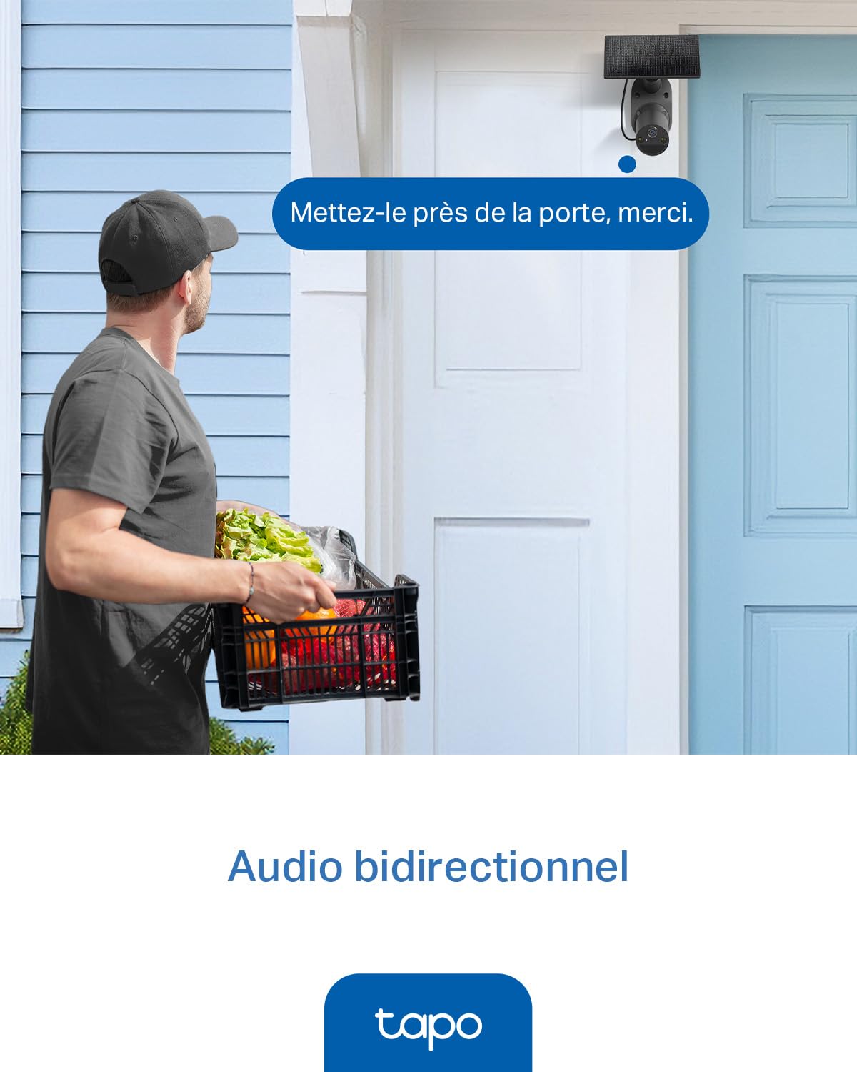 Tapo C410 KIT 2K(3MP) Caméra de Surveillance WiFi Extérieure sans Fil Solaire, Autonomie permanente de la Batterie, Personne Détection, Vision Nocturne en Couleur, IP65 Etanche, Aucune hub requis