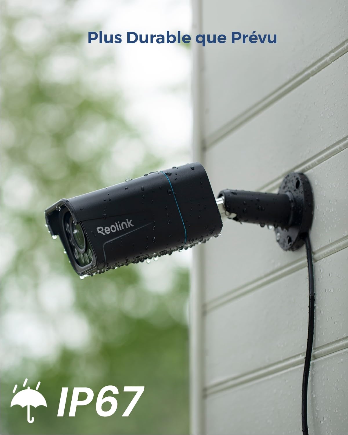 Reolink 4K Caméra de Surveillance Extérieure PoE avec Zoom Optique 5X, Vision Nocturne en Couleur, Audio Bidirectionnel, Détection de Personne/Véhicule, Alerte de Mouvement, Time-Lapse, RLC-811A