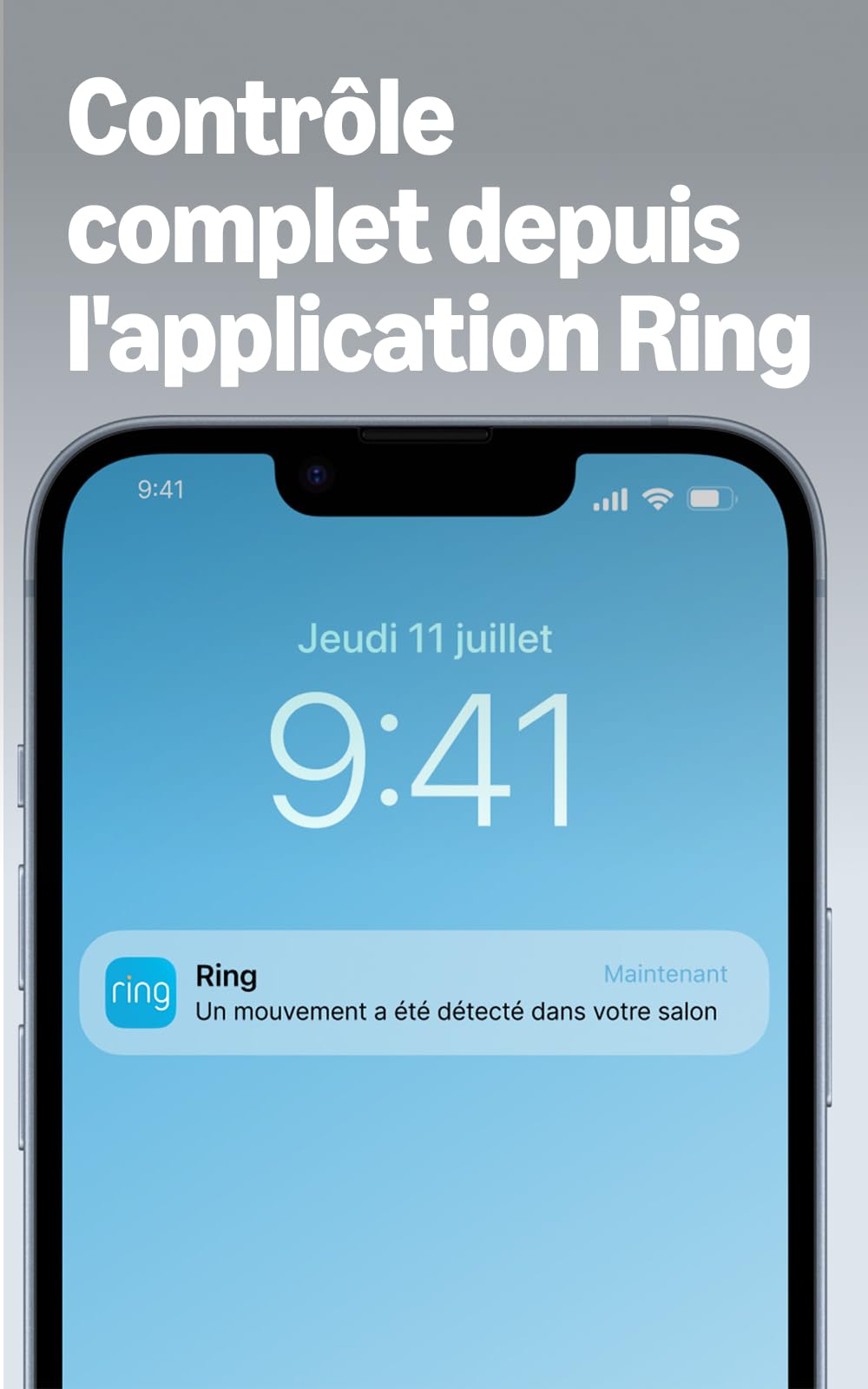 Ring Caméra intérieure (Indoor Camera 2e gén.) | Caméra de surveillance wifi sur secteur pour animaux, vidéo HD 1080p, audio bidirectionnel, cache de confidentialité | Essai Ring Home gratuit 30 j.