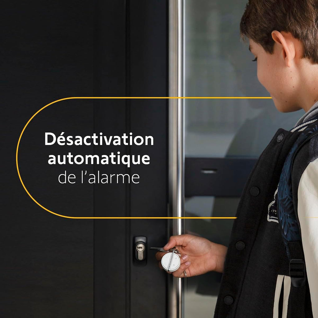 Somfy 1875279 - Home Alarm Essential Starter Pack - Système d'Alarme Maison sans Fil Connecté WiFi - 1 IntelliTAG - 1 détecteur de Mouvement - 1 Badge - Compatible Alexa, Assistant Google et Tahoma