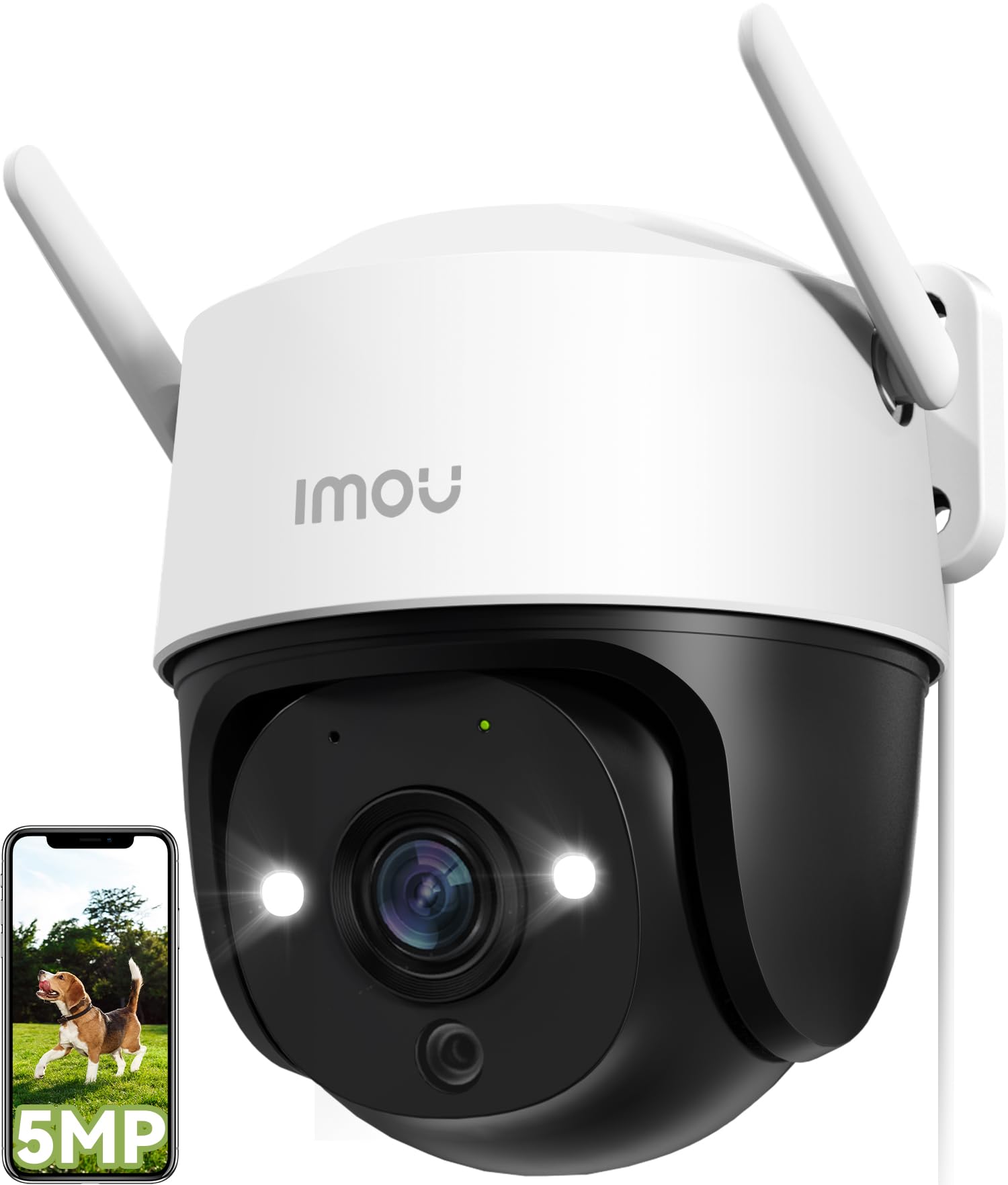 Imou 2K(3MP) Caméra Surveillance WiFi Extérieure 360°, Vision Nocturne Couleur 30M, Détection des Personnes et Véhicules, Suivi Intelligent, Étanche IP66, WiFi 2.4GHz et Wi-FI 6, Audio Bidirectionnel