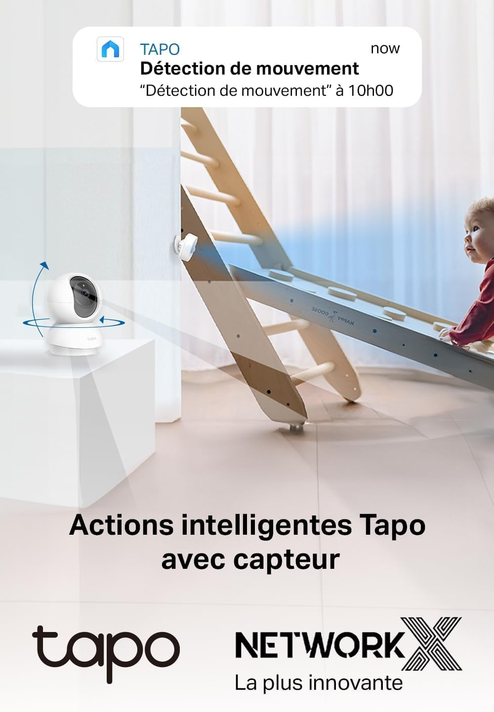 Tapo C210 2 Pack Caméra WiFi Intérieure 2K QHD 3MP, Rotation 360°, Détection de Personne&Pleurs de Bébé, Vision Nocturne, Audio Bidirectionnel, Stockage Cloud&microSD 512 Go,Alexa et Google Assistant