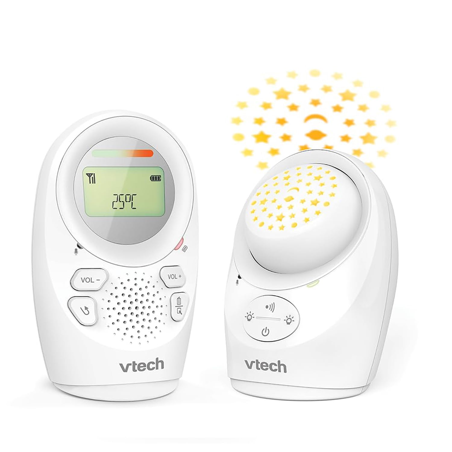 VTech - Babyphone Night Light - Fonction Veilleuse, Communication Parent/bébé - BM1211 - Version FR