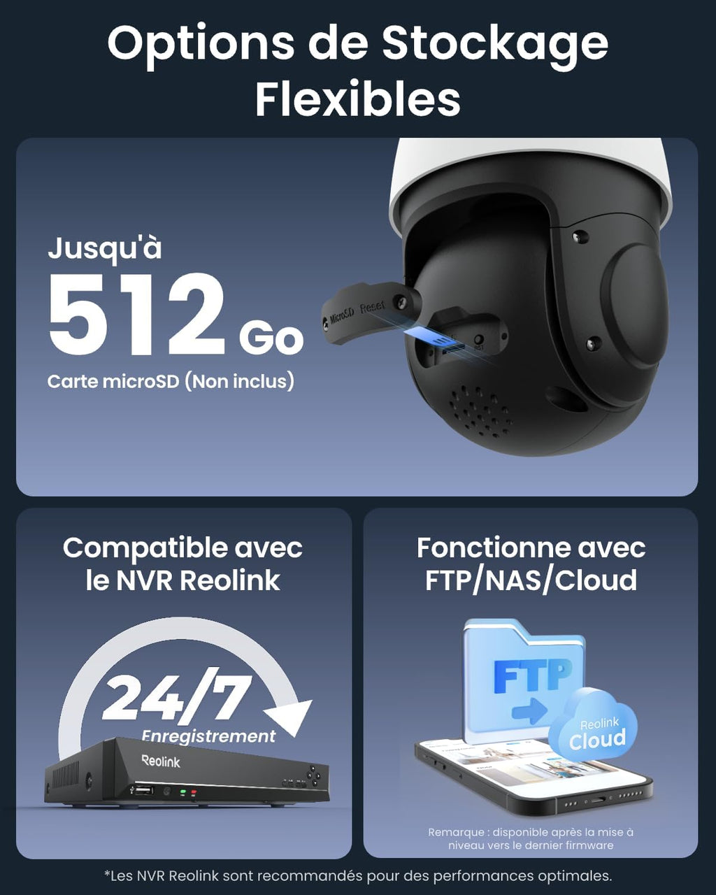 Reolink 4K PTZ Caméra Surveillance PoE, Zoom Optique 3D 16X, Pan 360°+Tilt 90°, Suivi Automatique, Vision Nocturne Jusqu'à 80m, Détection de Personne/Véhicule/Animal, Audio Bidirectionnel, RLC-823S2