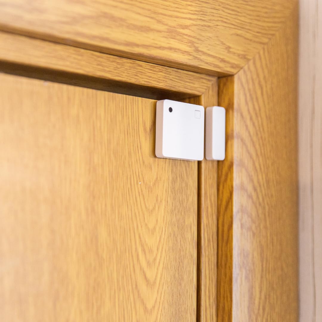 Shelly Blu Door/Window Noir - Détecteur d’Ouverture Porte/fenêtre Bluetooth, Alarme Sécurité Maison, Capteur lumière et Angle d'inclinaison, Pile 2 Ans, Cryptage