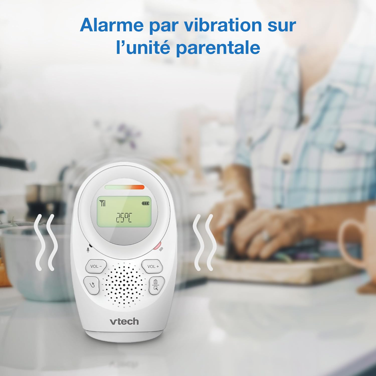VTech - Babyphone Night Light - Fonction Veilleuse, Communication Parent/bébé - BM1211 - Version FR