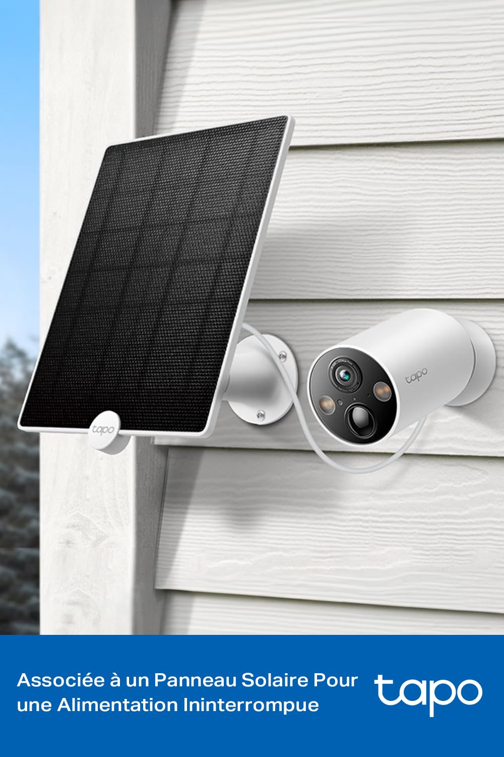Tapo C425 2.5K 4MP Caméra de Surveillance WiFi Extérieure sans Fil Batterie 10 000mAh Lot de 2, Autonomie de 300j, AI Détection, Vision Nocturne en Couleur, IP66 Etanche, Aucune hub requis
