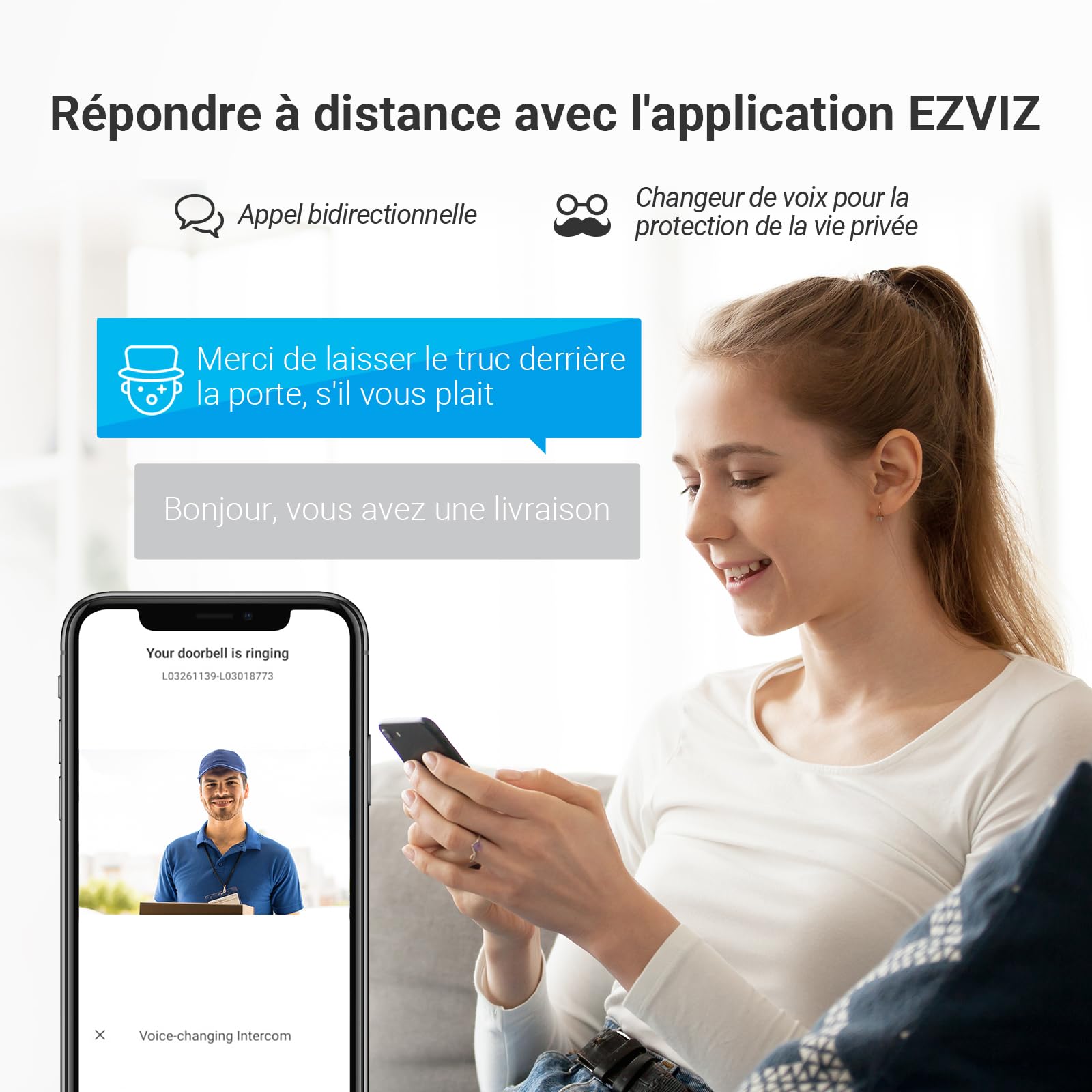 EZVIZ CP7 2K Visiophone Connecté Interphone Vidéo, 7 Pouces Moniteur Tactile, Unlock à Distance, 2 Fils, Detection Humaine, Option RFID, Audio Bidirectionnel, Vision Nocturne, étanche, WiFi bi-Bande