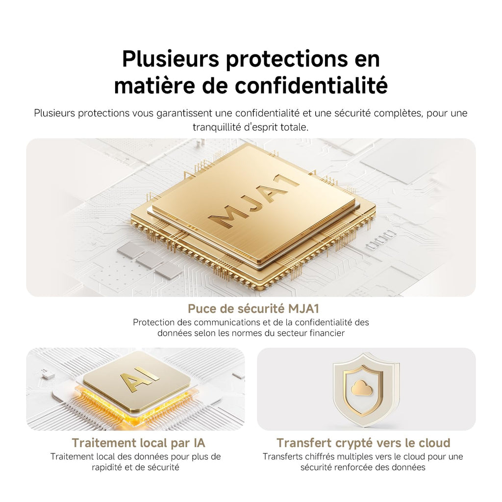 XIAOMI C201 1080p HD, caméra de sécurité, WiFi 6, 360° Panorama, Vision Nocturne Couleur, Protection Objectif, Audio bidirectionnel, babyphone, caméra Animaux, Compatible avec Alexa et Google