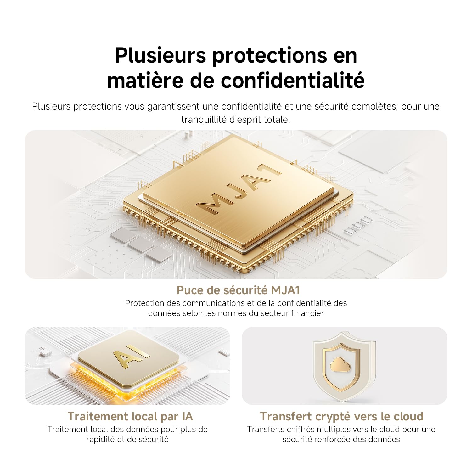 XIAOMI C201 1080p HD, caméra de sécurité, WiFi 6, 360° Panorama, Vision Nocturne Couleur, Protection Objectif, Audio bidirectionnel, babyphone, caméra Animaux, Compatible avec Alexa et Google