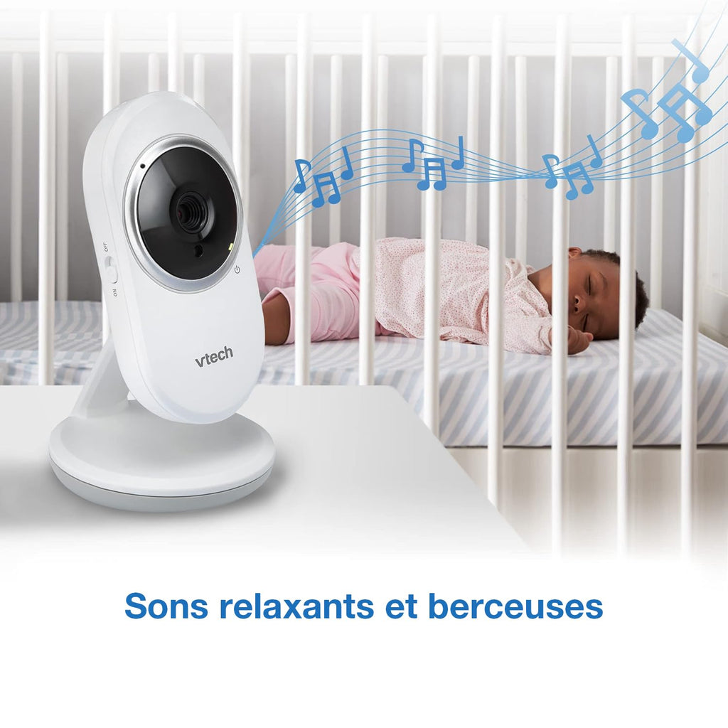 VTech DM1111 Babyphone Audio Numérique – Technologie DECT, Affichage du Niveau de Bruit, Clip Ceinture et Bien Plus – Unité Parentale et Unité Bébé