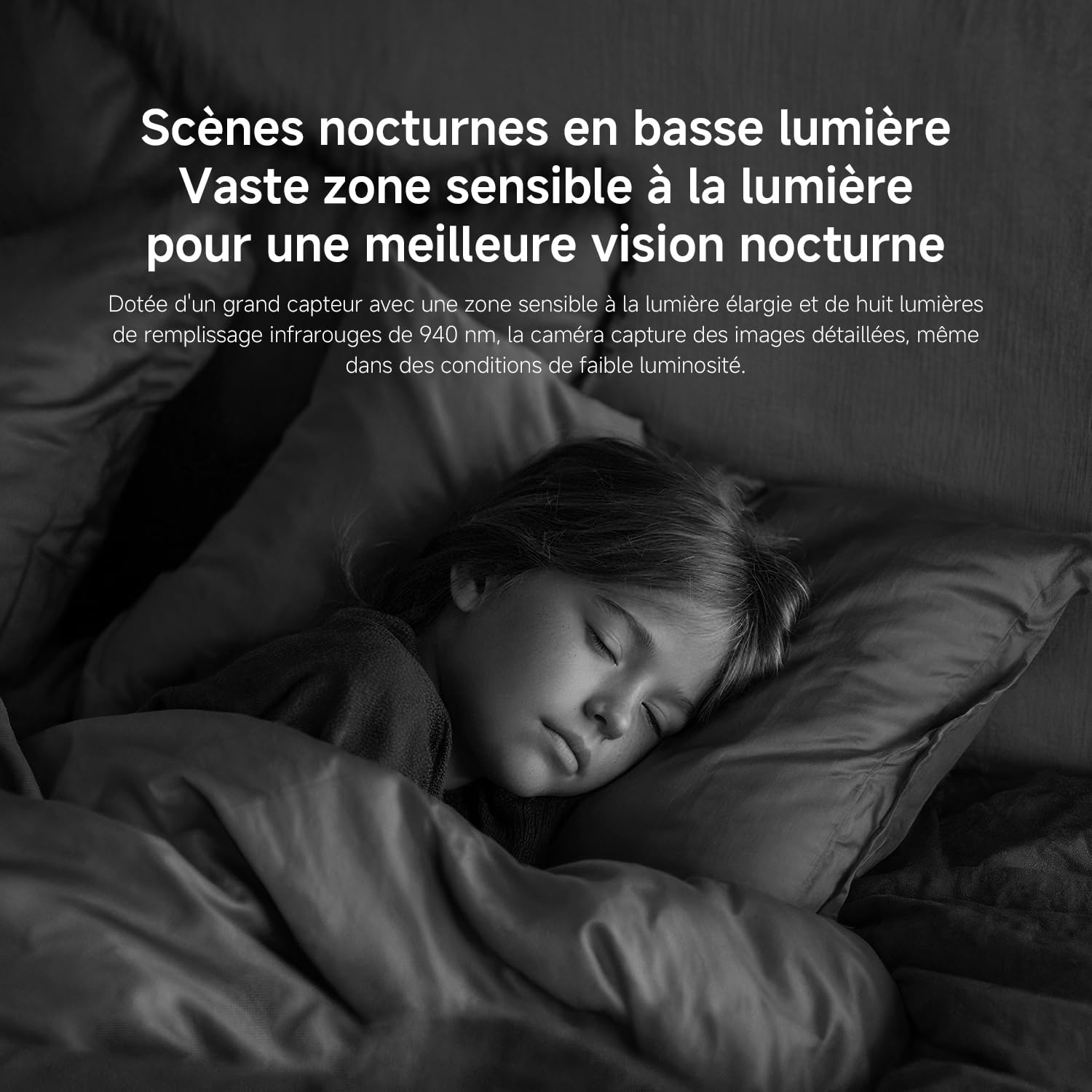 XIAOMI C201 1080p HD, caméra de sécurité, WiFi 6, 360° Panorama, Vision Nocturne Couleur, Protection Objectif, Audio bidirectionnel, babyphone, caméra Animaux, Compatible avec Alexa et Google