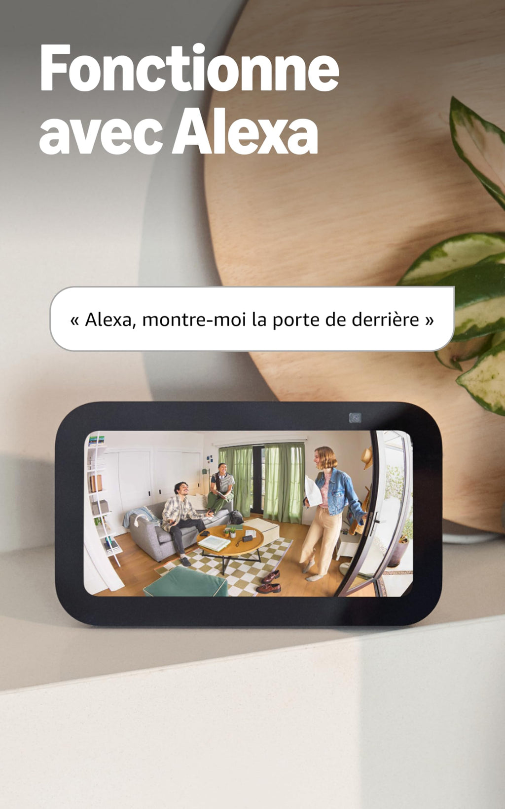 Ring Caméra intérieure (Indoor Camera 2e gén.) | Caméra de surveillance wifi sur secteur pour animaux, vidéo HD 1080p, audio bidirectionnel, cache de confidentialité | Essai Ring Home gratuit 30 j.