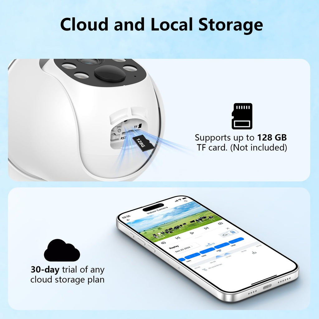Cinnado Camera Surveillance WiFi Exterieure sans Fil - 2K Camera Exterieur sans Fil avec Panneau Solaire, 360° PTZ, Alerte Instantanée PIR, Vision Nocturne Couleur, Audio Bidirectionnel, B6 (Noire)