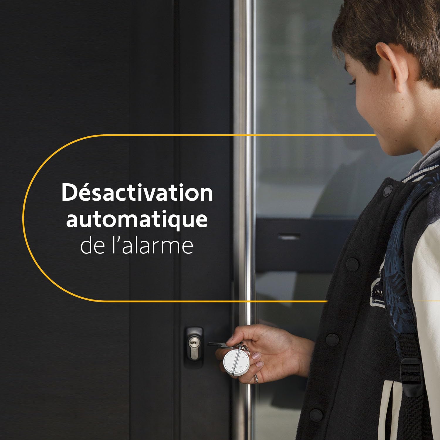 Somfy 1875279 - Home Alarm Essential Starter Pack - Système d'Alarme Maison sans Fil Connecté WiFi - 1 IntelliTAG - 1 détecteur de Mouvement - 1 Badge - Compatible Alexa, Assistant Google et Tahoma