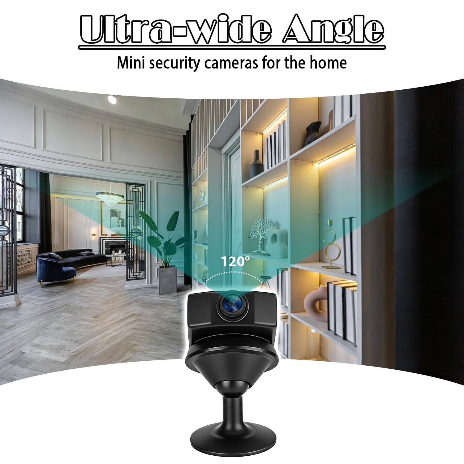 OTADUG Caméra Espion, Caméra de Surveillance 1080P avec Loop Recording, Détection de Mouvement, Grand Angle 120, 3 Heures, avec Une Carte, Pas Besoin de Wi-FI