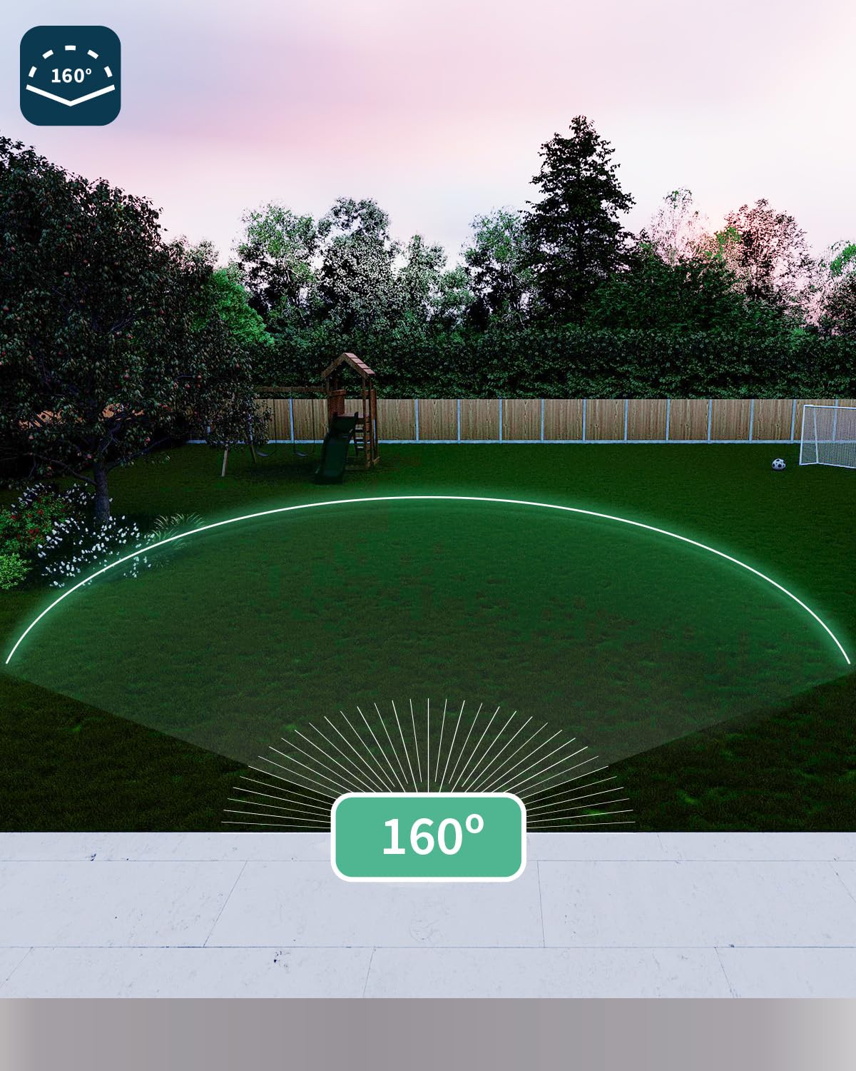 ARLO Pro 5 2K, Caméra de Surveillance WiFi Extérieure sans Fil, Détection par IA, Vision Nocturne Couleur, Audio bidirectionnel, Compatible avec Alexa, Essai Secure Inclus, 2 Caméras