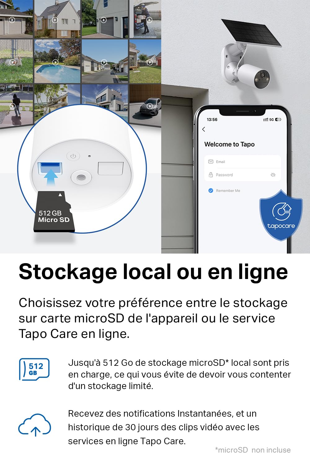 Tapo C410 KIT 2K(3MP) Caméra de Surveillance WiFi Extérieure sans Fil Solaire, Autonomie permanente de la Batterie, Personne Détection, Vision Nocturne en Couleur, IP65 Etanche, Aucune hub requis