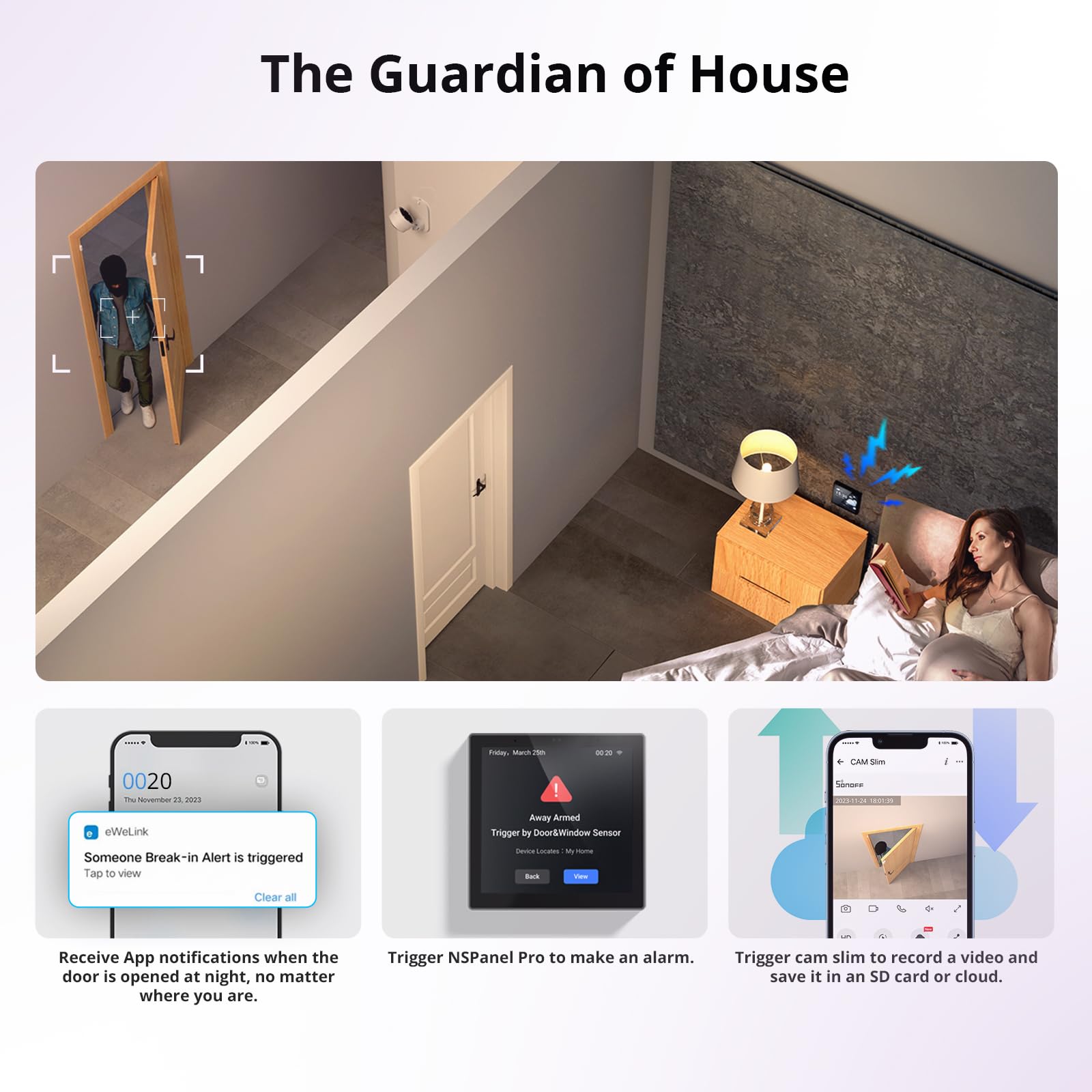 SONOFF SNZB-04P ZigBee Capteur de Porte et Fenêtre sans Fil, Détecteur Ouverture Porte, Alarme Maison sans Fil, Compatible avec Alexa/Google Home, SONOFF Zigbee Hub Requis, Piles Incluses