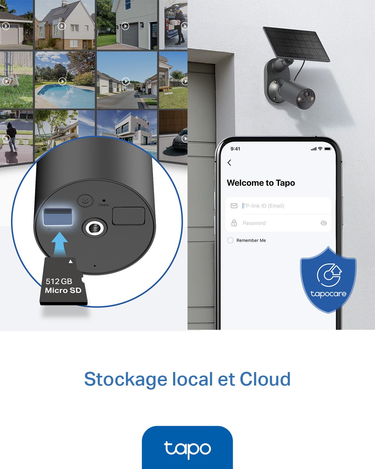 Tapo C410 KIT 2K(3MP) Caméra de Surveillance WiFi Extérieure sans Fil Solaire, Autonomie permanente de la Batterie, Personne Détection, Vision Nocturne en Couleur, IP65 Etanche, Aucune hub requis