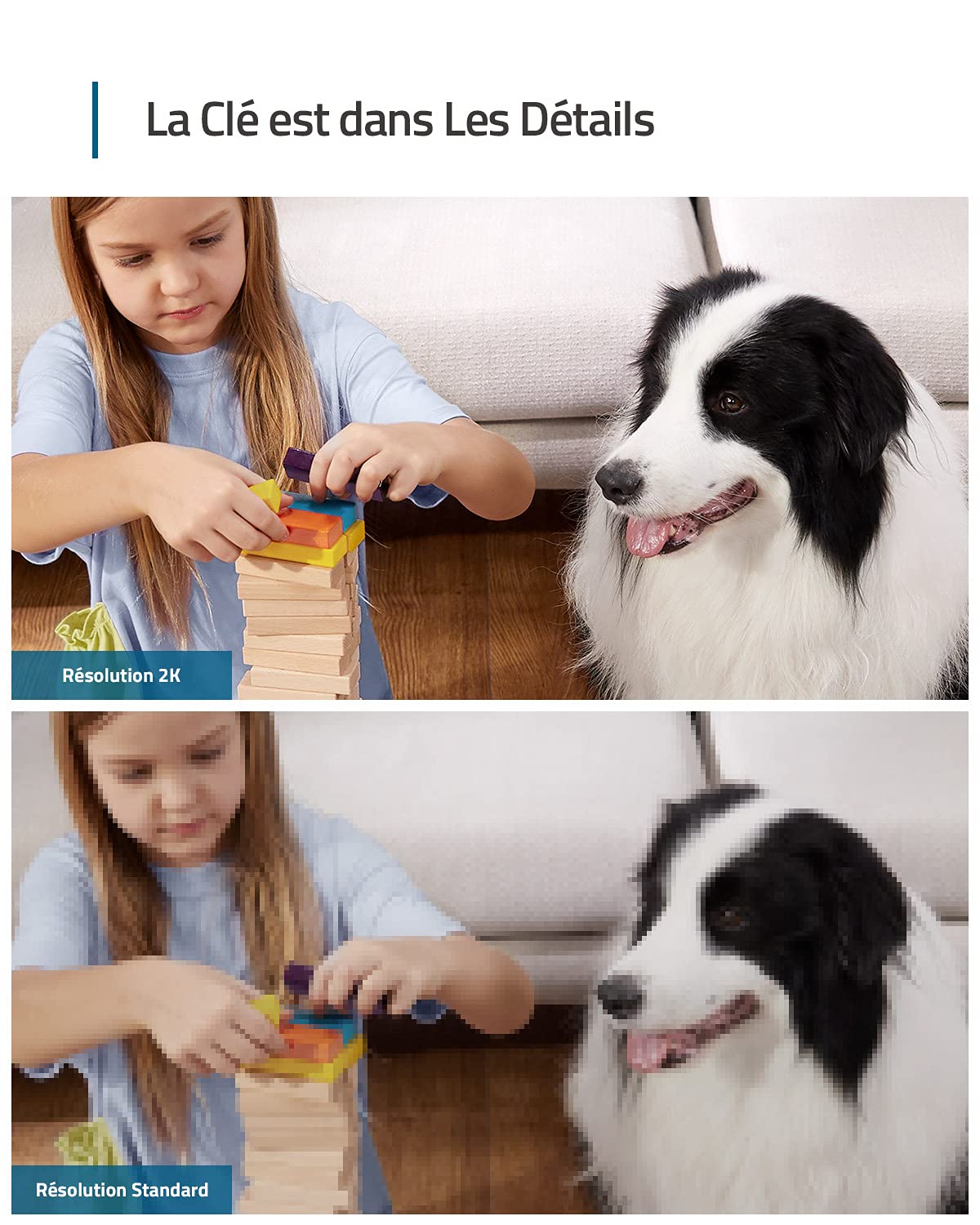 eufy Security IndoorCam E220 Camera Interieur sans Fil, 2K Pan & Tilt, Camera Surveillance WiFi, Détection des Humains et Animaux par l'IA, Assistants Vocaux, Carte microSD Requise