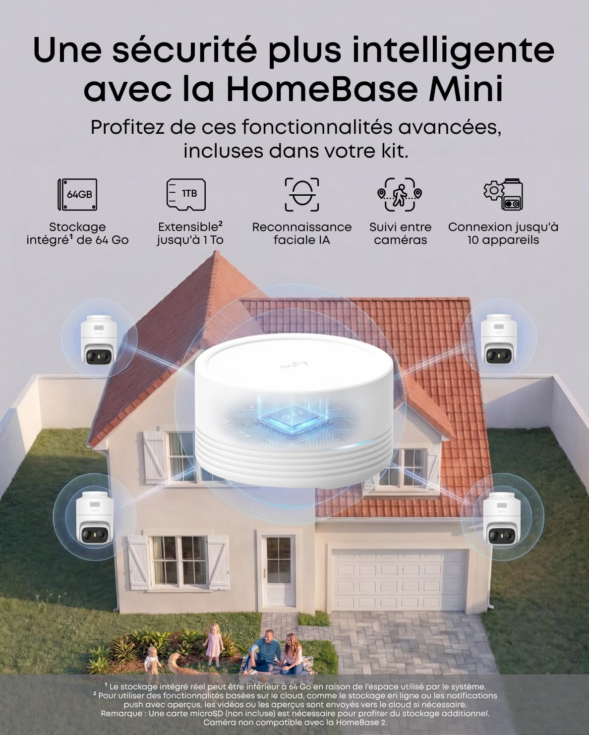 eufy Security eufyCam C37, caméra Surveillance WiFi extérieure sans Fil, Suivi IA motorisé à 360°, Solaire 2K, détection de Personnes/Animaux/véhicules, sans Frais, Carte microSD Non Incluse