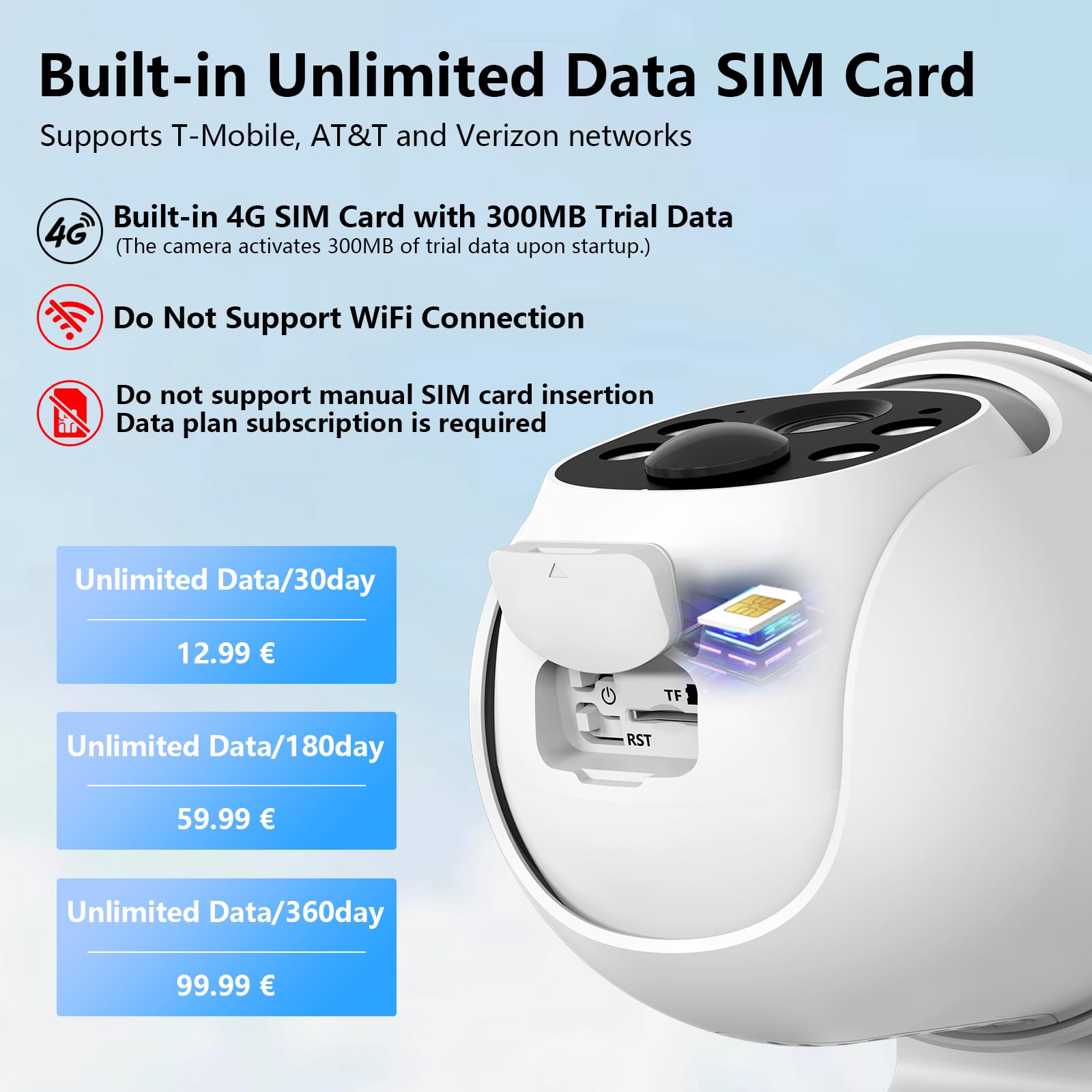 Cinnado Camera Surveillance WiFi Exterieure sans Fil - 2K Camera Exterieur sans Fil avec Panneau Solaire, 360° PTZ, Alerte Instantanée PIR, Vision Nocturne Couleur, Audio Bidirectionnel, B6 (Noire)