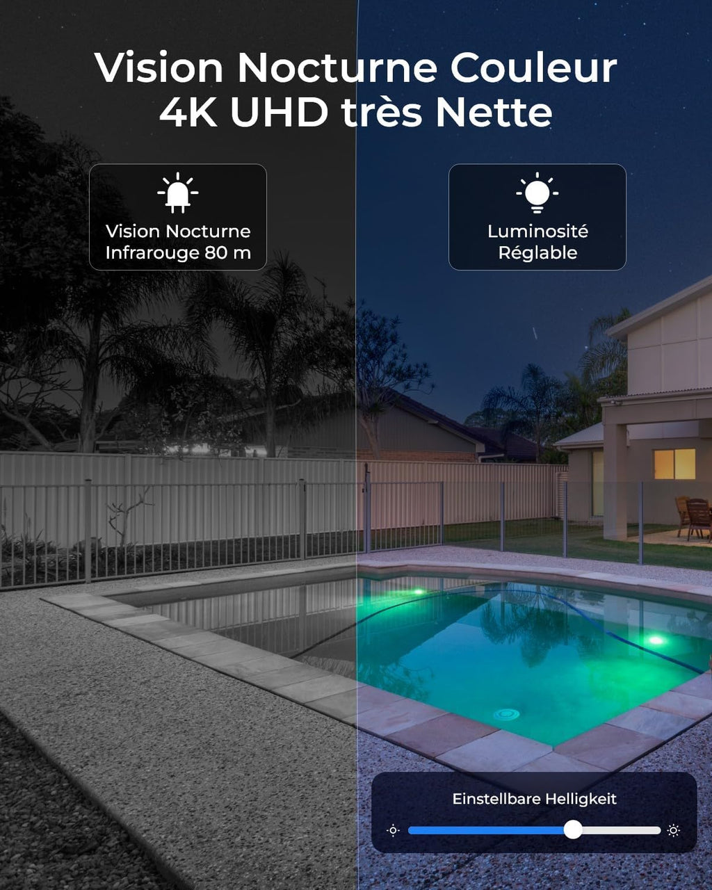 Reolink 4K PTZ Caméra Surveillance PoE, Zoom Optique 3D 16X, Pan 360°+Tilt 90°, Suivi Automatique, Vision Nocturne Jusqu'à 80m, Détection de Personne/Véhicule/Animal, Audio Bidirectionnel, RLC-823S2