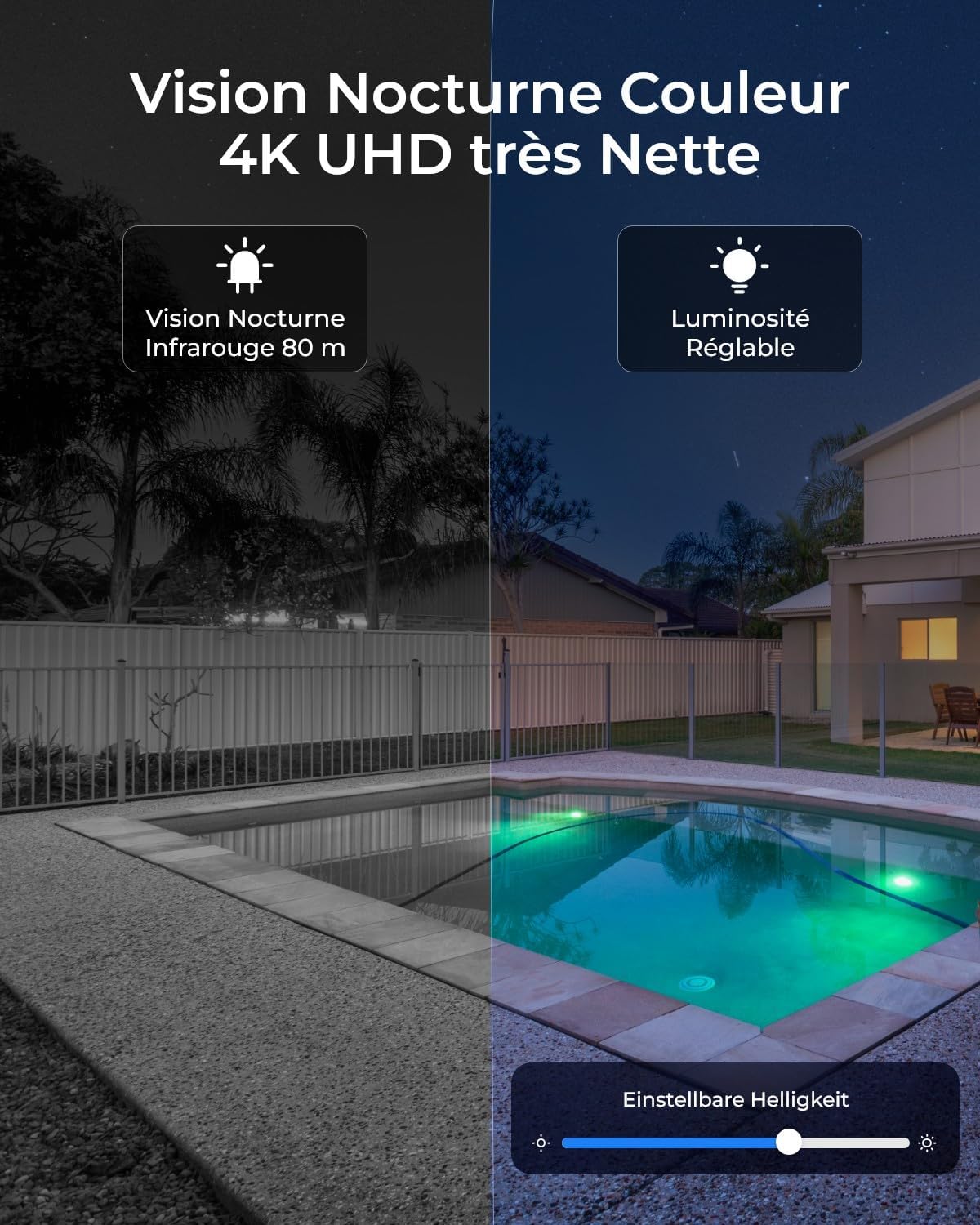 Reolink 4K PTZ Caméra Surveillance PoE, Zoom Optique 3D 16X, Pan 360°+Tilt 90°, Suivi Automatique, Vision Nocturne Jusqu'à 80m, Détection de Personne/Véhicule/Animal, Audio Bidirectionnel, RLC-823S2
