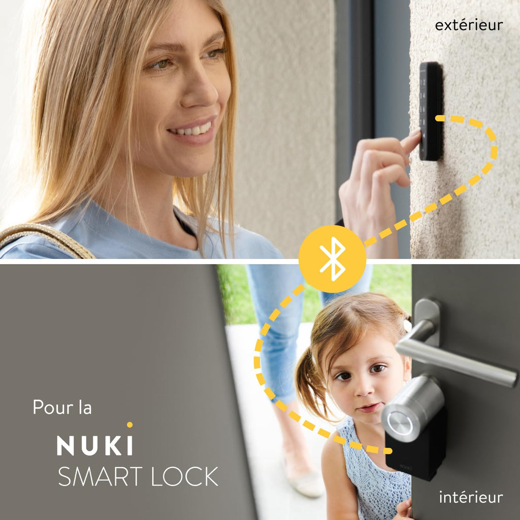 Nuki Smart Lock Go (2025) avec Bluetooth & Matter, serrure connectée transformant votre smartphone en clé, installation facile sans changer de cylindre – Smart Lock