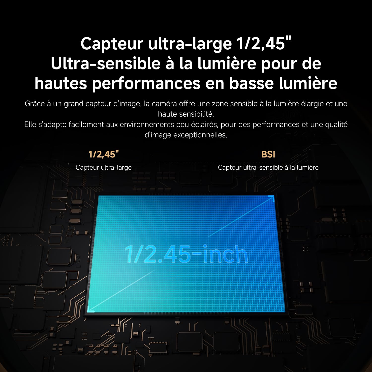 XIAOMI C201 1080p HD, caméra de sécurité, WiFi 6, 360° Panorama, Vision Nocturne Couleur, Protection Objectif, Audio bidirectionnel, babyphone, caméra Animaux, Compatible avec Alexa et Google