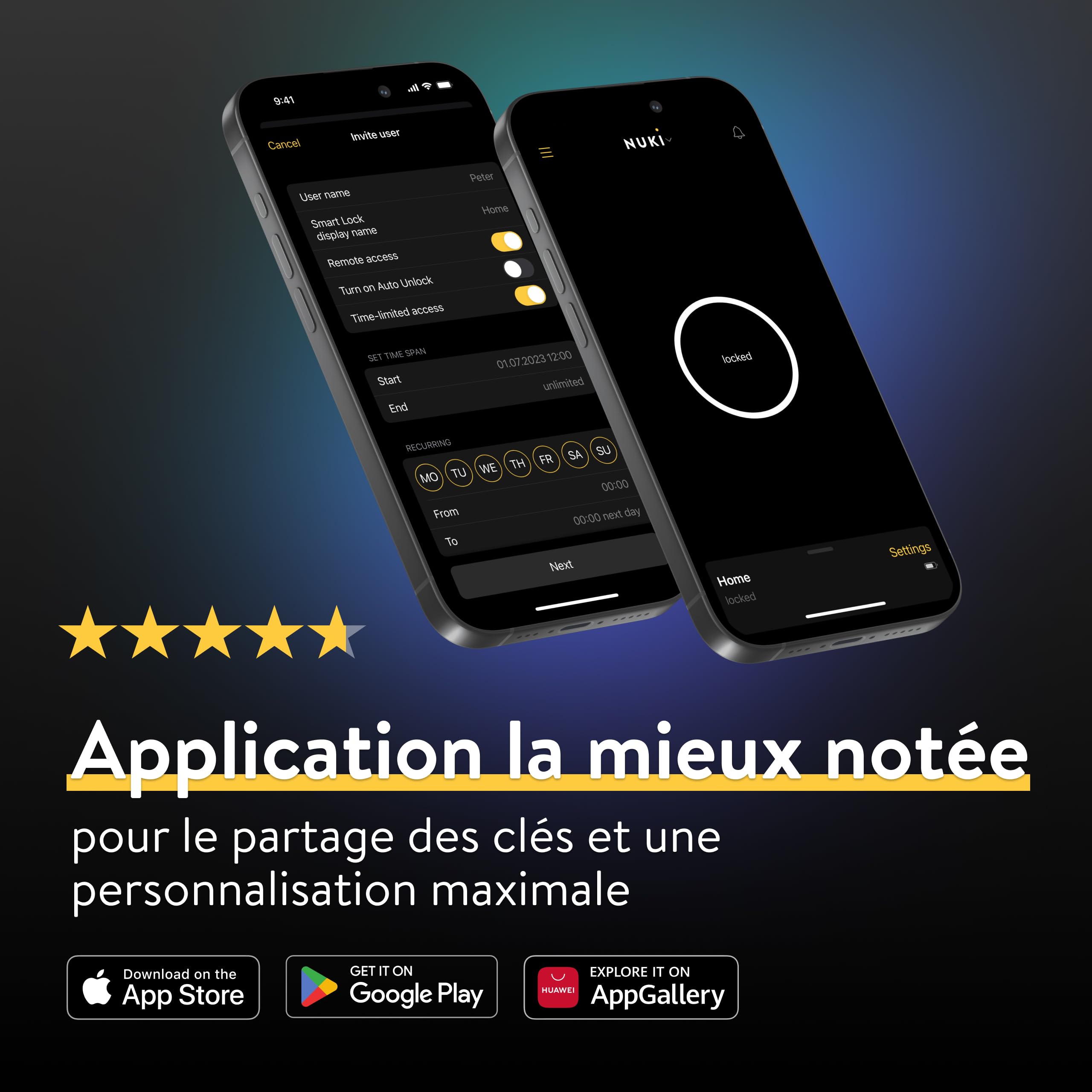 Nuki Smart Lock Go (2025) avec Bluetooth & Matter, serrure connectée transformant votre smartphone en clé, installation facile sans changer de cylindre – Smart Lock