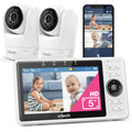 VTech VM924 Baby Monitor with Camera, Pan&Tilt,Video Baby Monitor with 5" LCD Screen,Up to 17 Hrs Battery Life,1.33x Zoom,Night Vision,300m Long Range,Soothing Sounds,2-Way Talk,Secured Transmission