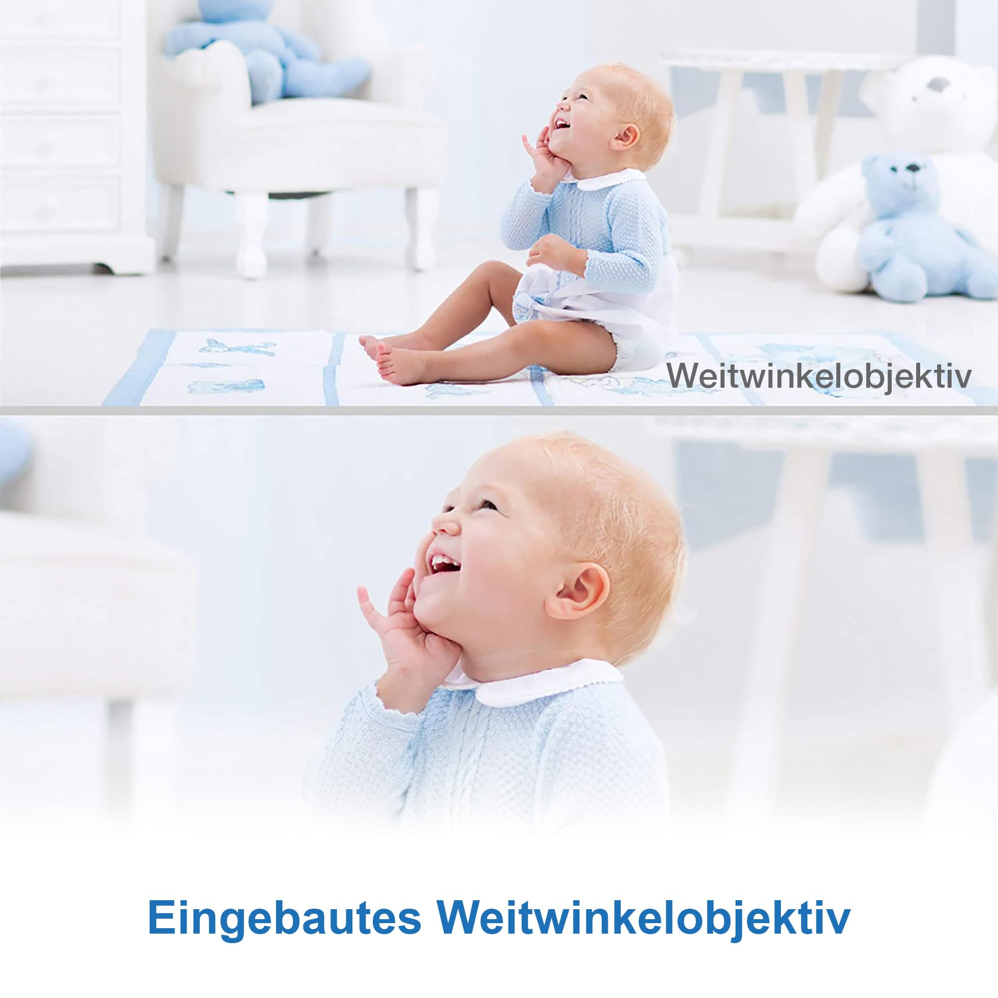 VTech DM1111 Babyphone Audio Numérique – Technologie DECT, Affichage du Niveau de Bruit, Clip Ceinture et Bien Plus – Unité Parentale et Unité Bébé