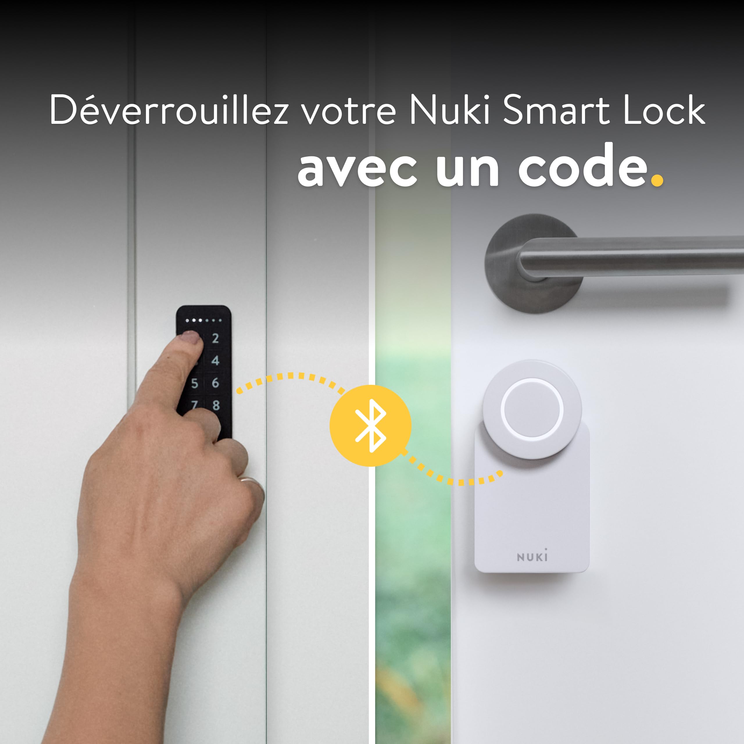 Nuki Smart Lock Go (2025) avec Bluetooth & Matter, serrure connectée transformant votre smartphone en clé, installation facile sans changer de cylindre – Smart Lock