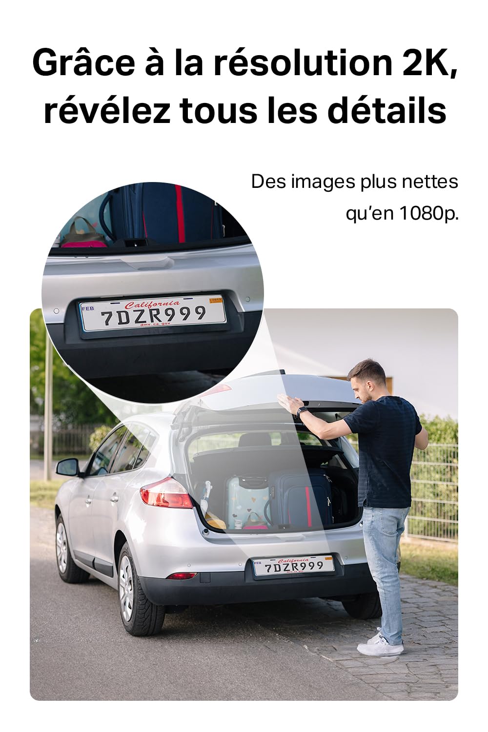 Tapo C410 KIT 2K(3MP) Caméra de Surveillance WiFi Extérieure sans Fil Solaire, Autonomie permanente de la Batterie, Personne Détection, Vision Nocturne en Couleur, IP65 Etanche, Aucune hub requis