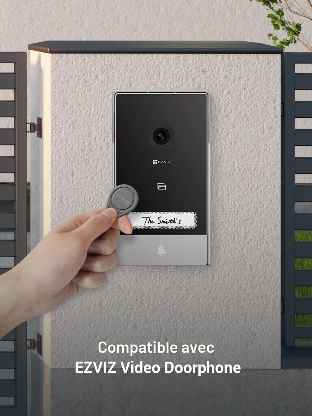 EZVIZ CP7 2K Visiophone Connecté Interphone Vidéo, 7 Pouces Moniteur Tactile, Unlock à Distance, 2 Fils, Detection Humaine, Option RFID, Audio Bidirectionnel, Vision Nocturne, étanche, WiFi bi-Bande