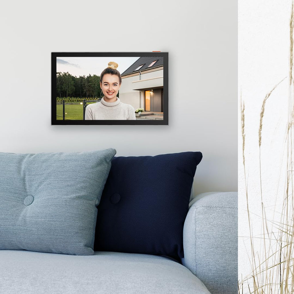EZVIZ CP5 Visiophone connecté WiFi, Résolution 1080P, Moniteur Tactile Couleur 7", Portier vidéo à installation 2 Fils, Déverrouillage à Distance, Audio Bidirectionnel, Vision Nocturne, Design Compact