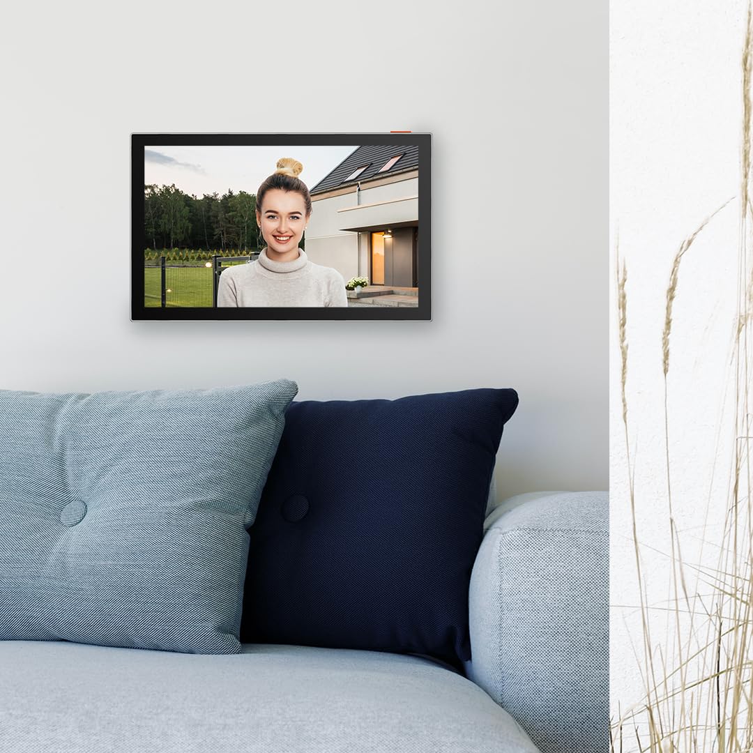 EZVIZ CP5 Visiophone connecté WiFi, Résolution 1080P, Moniteur Tactile Couleur 7", Portier vidéo à installation 2 Fils, Déverrouillage à Distance, Audio Bidirectionnel, Vision Nocturne, Design Compact