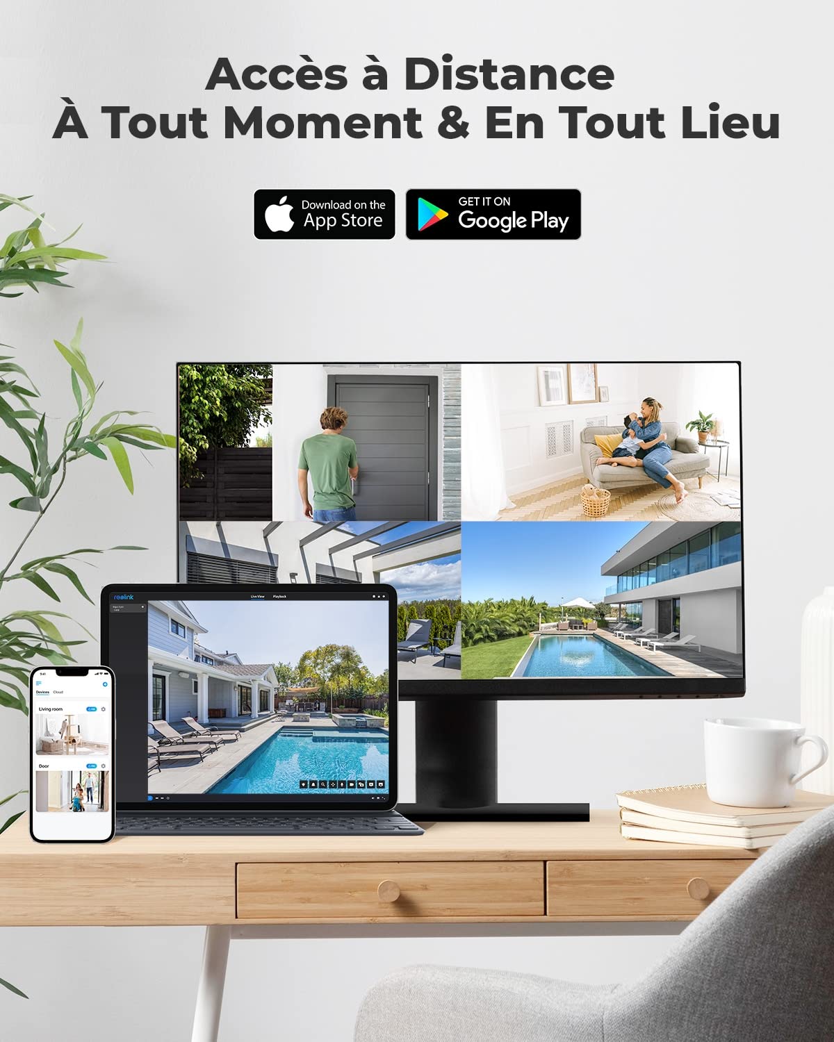 Reolink 5MP Caméra de Surveillance Extérieure PoE, Caméra IP Extérieure avec Détection Personne/Véhicule, Etanche IP67, Time Lapse, Vision Nocturne IR 30m, Support Audio et Carte microSD, RLC-510A