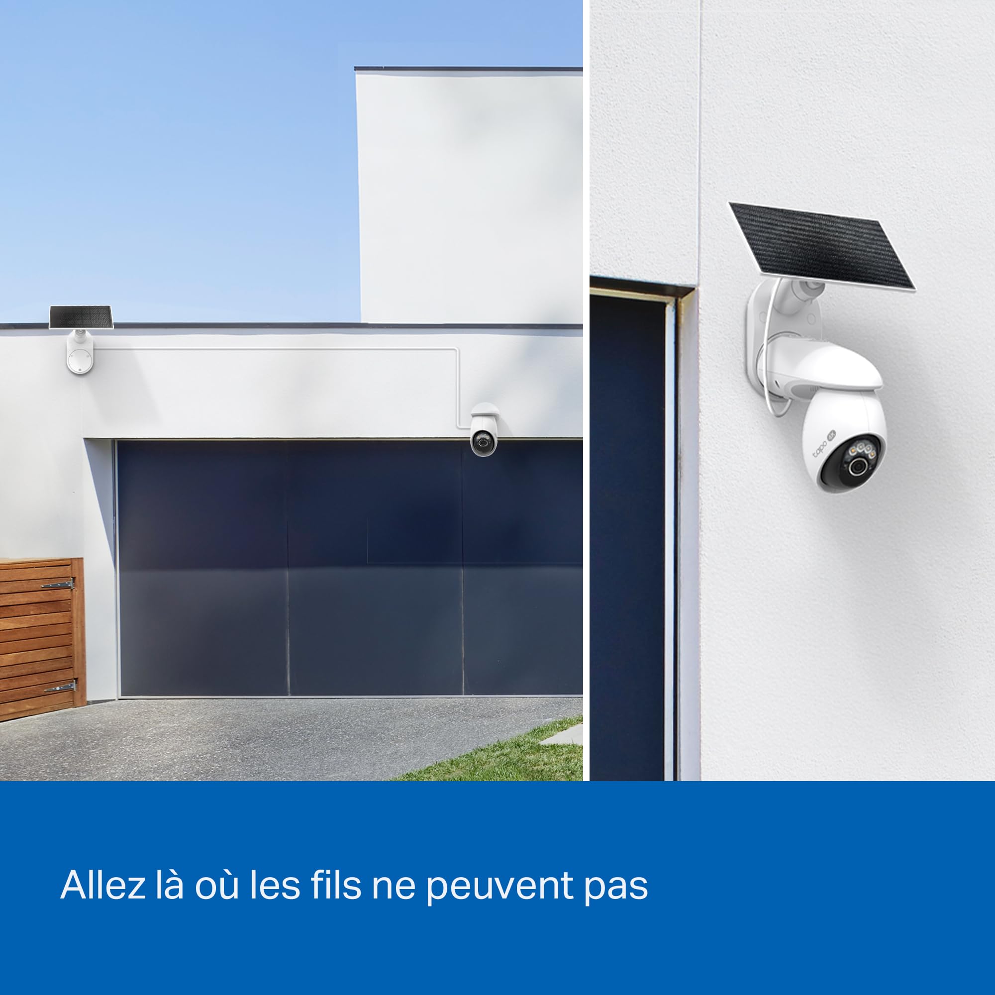 Tapo C660 Kit Caméra de Surveillance extérieure avec Panneau Solaire 4K 8MP, Vision 360°, Vision Nocturne Couleur Starlight, Batterie 10 000 mAh, détection IA, IP66, Alarme Rapide et antivol