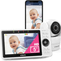 VTech DM1111 Babyphone Audio Numérique – Technologie DECT, Affichage du Niveau de Bruit, Clip Ceinture et Bien Plus – Unité Parentale et Unité Bébé