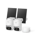 eufy Security eufyCam C37, caméra Surveillance WiFi extérieure sans Fil, Suivi IA motorisé à 360°, Solaire 2K, détection de Personnes/Animaux/véhicules, sans Frais, Carte microSD Non Incluse