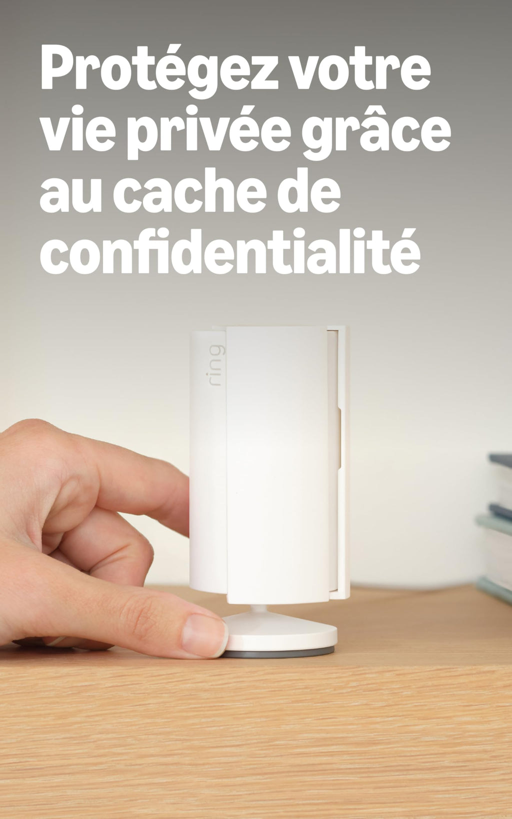 Ring Caméra intérieure (Indoor Camera 2e gén.) | Caméra de surveillance wifi sur secteur pour animaux, vidéo HD 1080p, audio bidirectionnel, cache de confidentialité | Essai Ring Home gratuit 30 j.