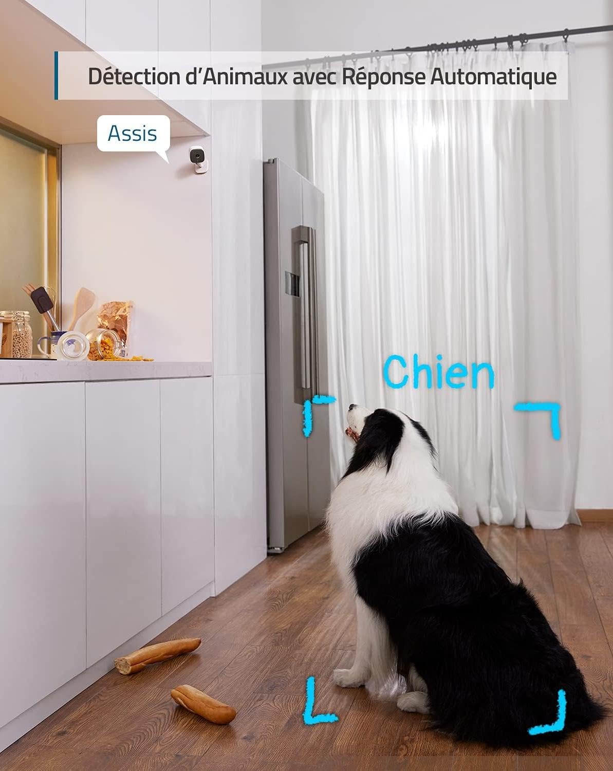 eufy Security IndoorCam E220 Camera Interieur sans Fil, 2K Pan & Tilt, Camera Surveillance WiFi, Détection des Humains et Animaux par l'IA, Assistants Vocaux, Carte microSD Requise